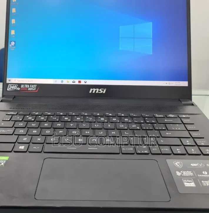 New Laptop MSI GS66 Stealth 10SGS 16GB Intel Core i7 SSD 512GB