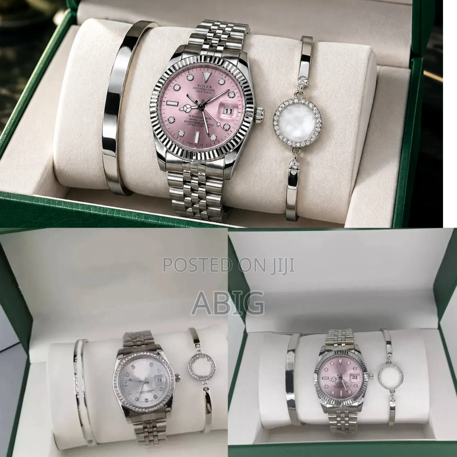 Women’s Luxury Watch Bracelet Gift Set – Silver