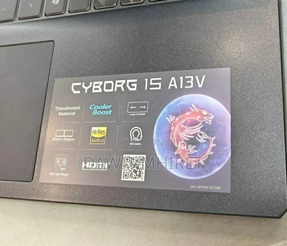 New Laptop MSI Cyborg 15 16GB Intel Core i7 SSD 1T
