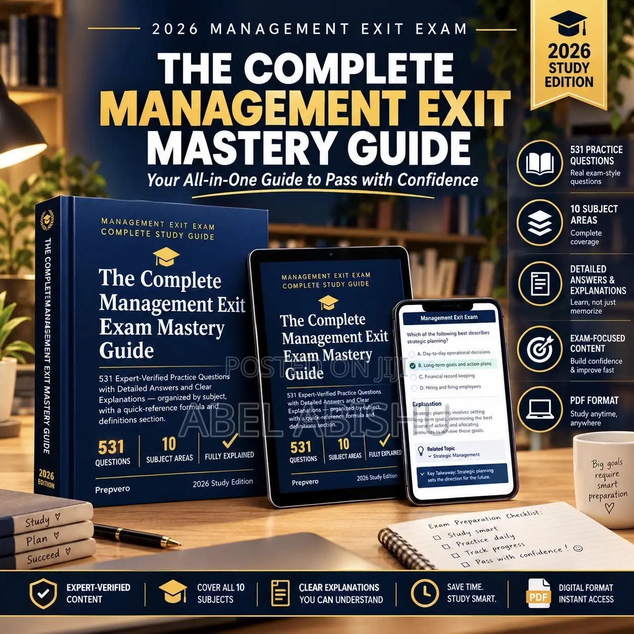 2026 Management Exit Exam ለመዘጋጀት የተዘጋጀ ሙሉ የጥናት መመሪያ! PDF