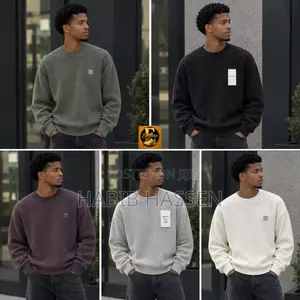 Men's Cotton Waffle Knit Jumper