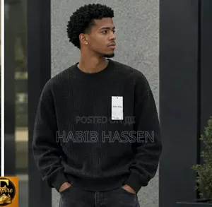Men's Cotton Waffle Knit Jumper
