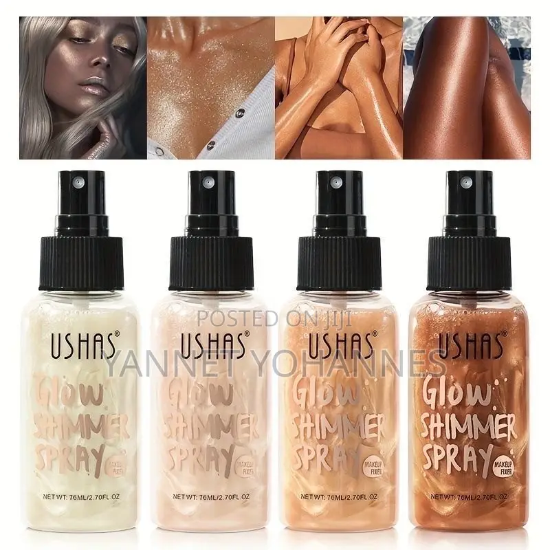 USHAS Glow Shimmer Spray 76ml – Body Face Glow