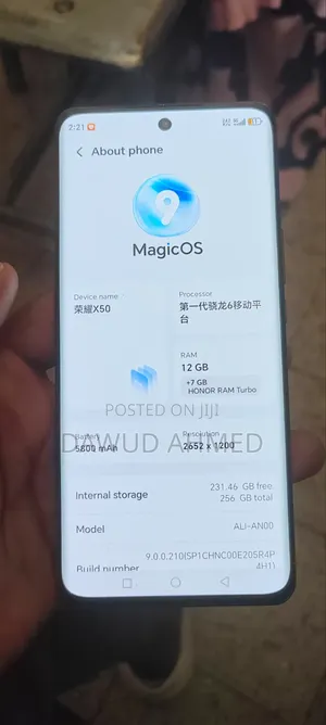 New Honor X50 256 GB Black