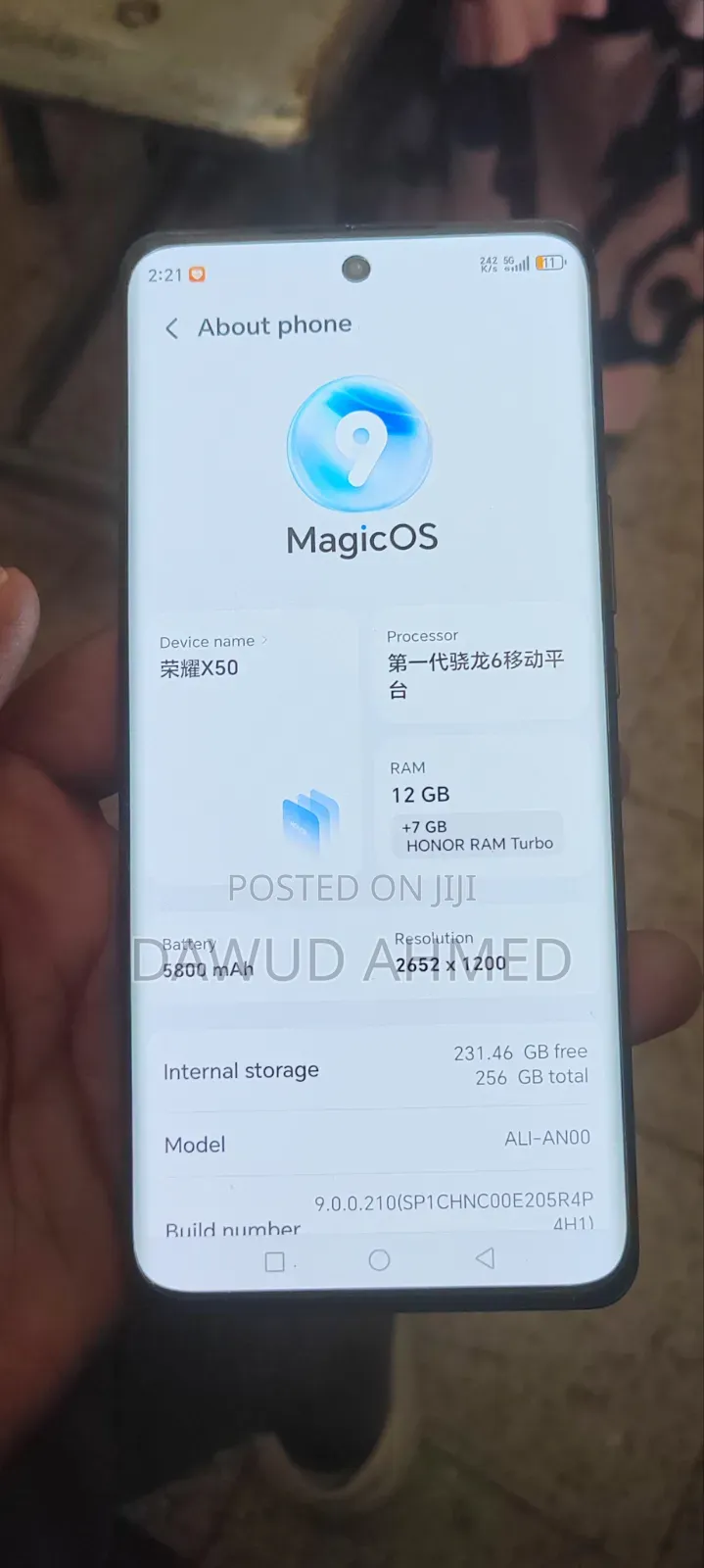 New Honor X50 256 GB Black