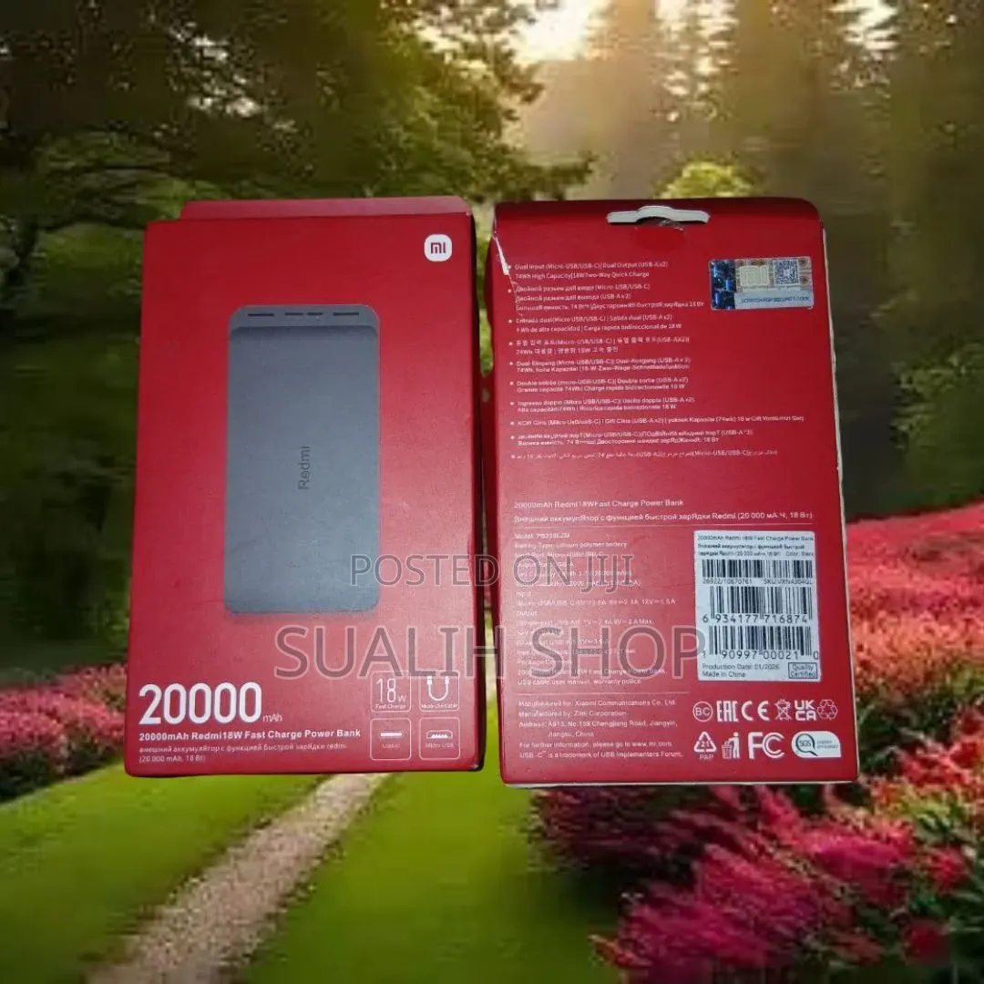 Redmi 20000mAh Power Bank أصلي شديد