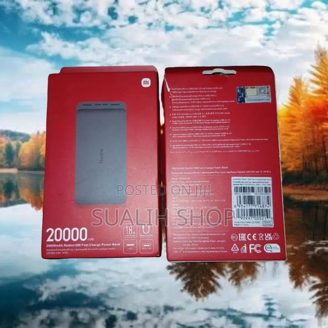 Redmi 20000mAh 18W أصلي بأحسن سعر