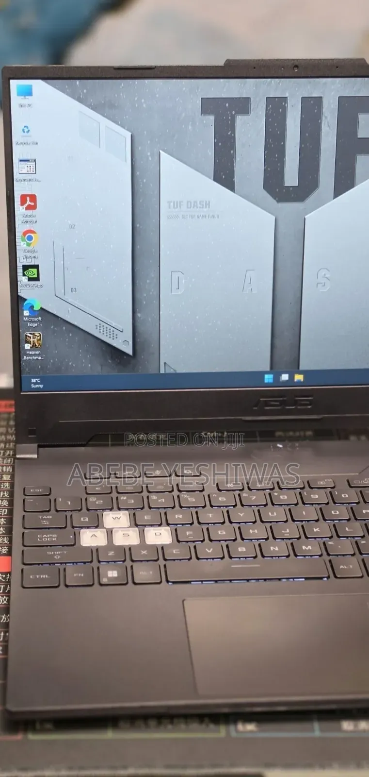 New Laptop Asus TUF Gaming A15 16GB Intel Core i7 SSD 512GB