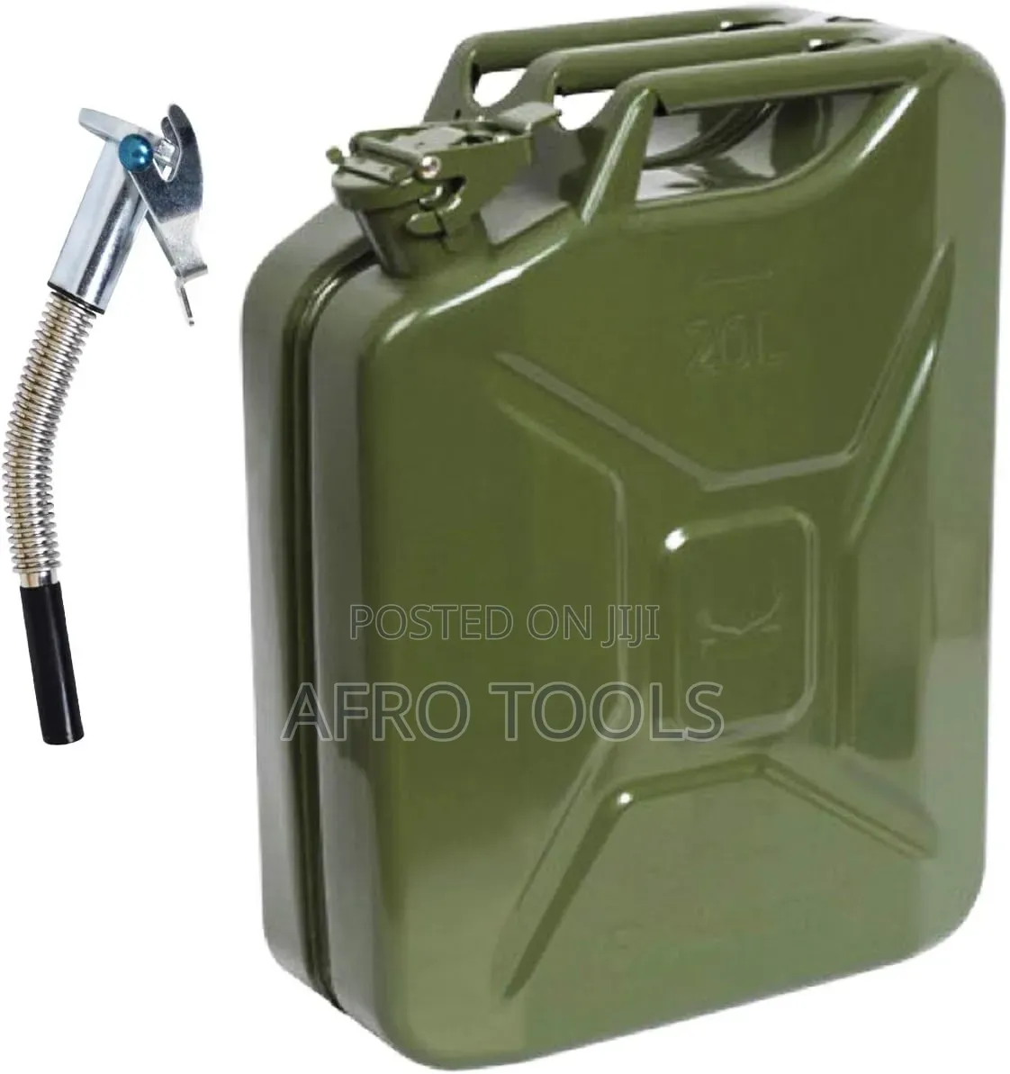 20 ሌትር የብረት ጄሪካን ለነዳጅ (20-Liter Metal Fuel and Diesel Jerrycan)
