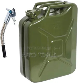 20 ሌትር የብረት ጄሪካን ለነዳጅ (20-Liter Metal Fuel and Diesel Jerrycan)