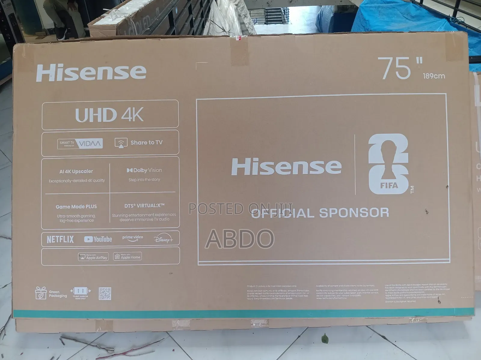 Hisense Smart Qled Uhd TV 75 Inch Framless Screen 2026 Quality Hifi