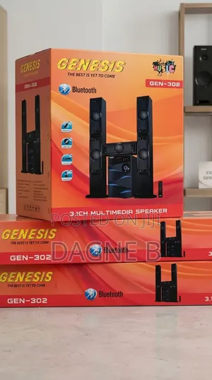 Genesis 3.1ch Multimedia Speaker ለቤቶ ልዩ ድምቀት የሚሆን ፅድት ያለ ስፒከር