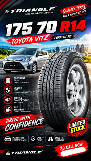 175 70 R14 Vitz Car Tyre Triangle Brand