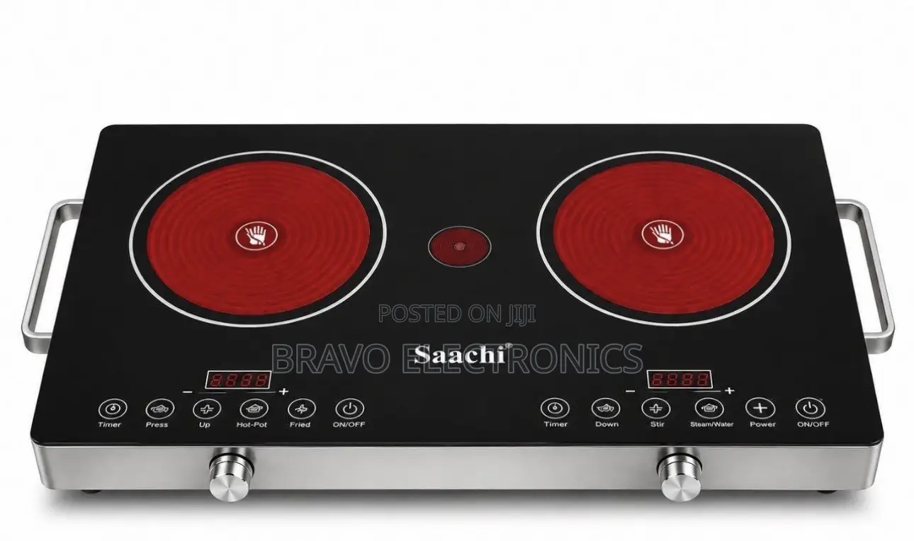 Saachi Royal Digital Touch Stove Black