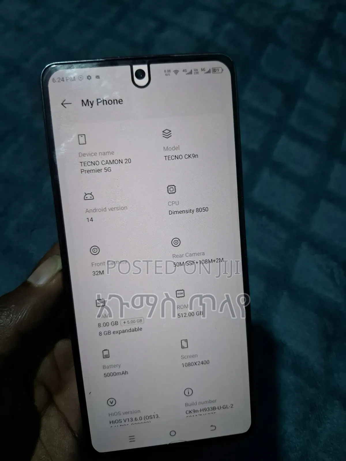 Tecno Camon 20 Premier 5G 512 GB Black