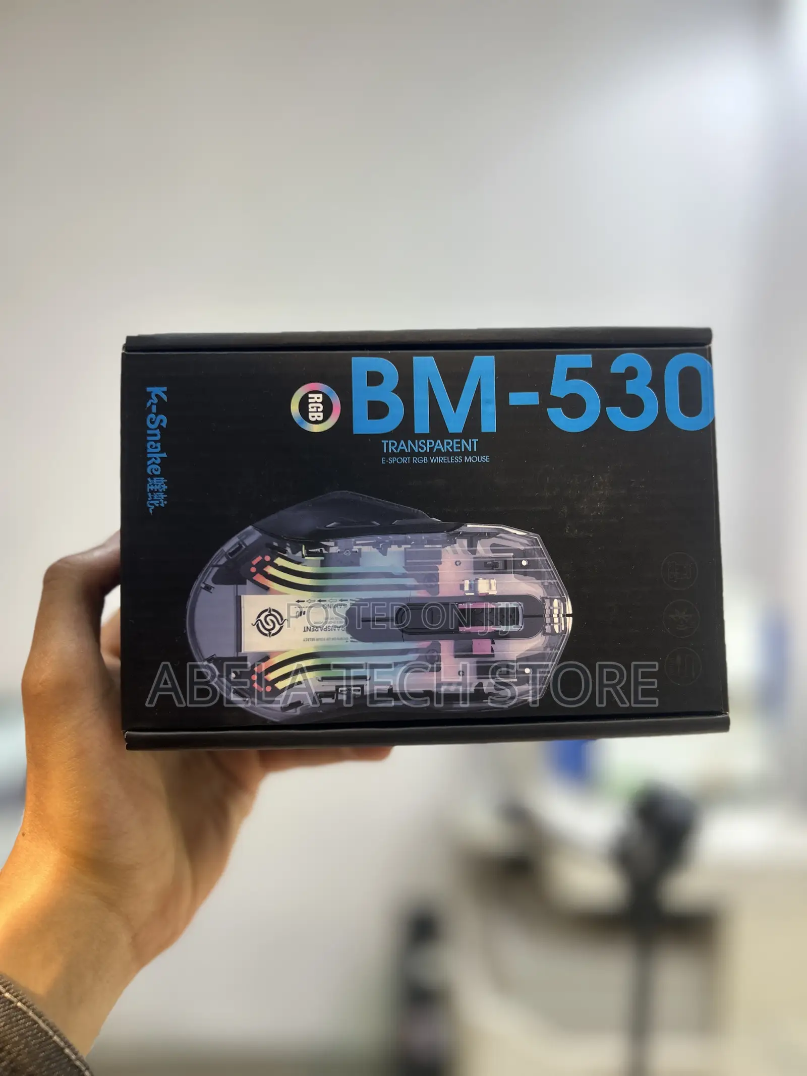 K-Snake Wireless Gaming Mouse | 12,000 DPI | RGB | 7 Buttons
