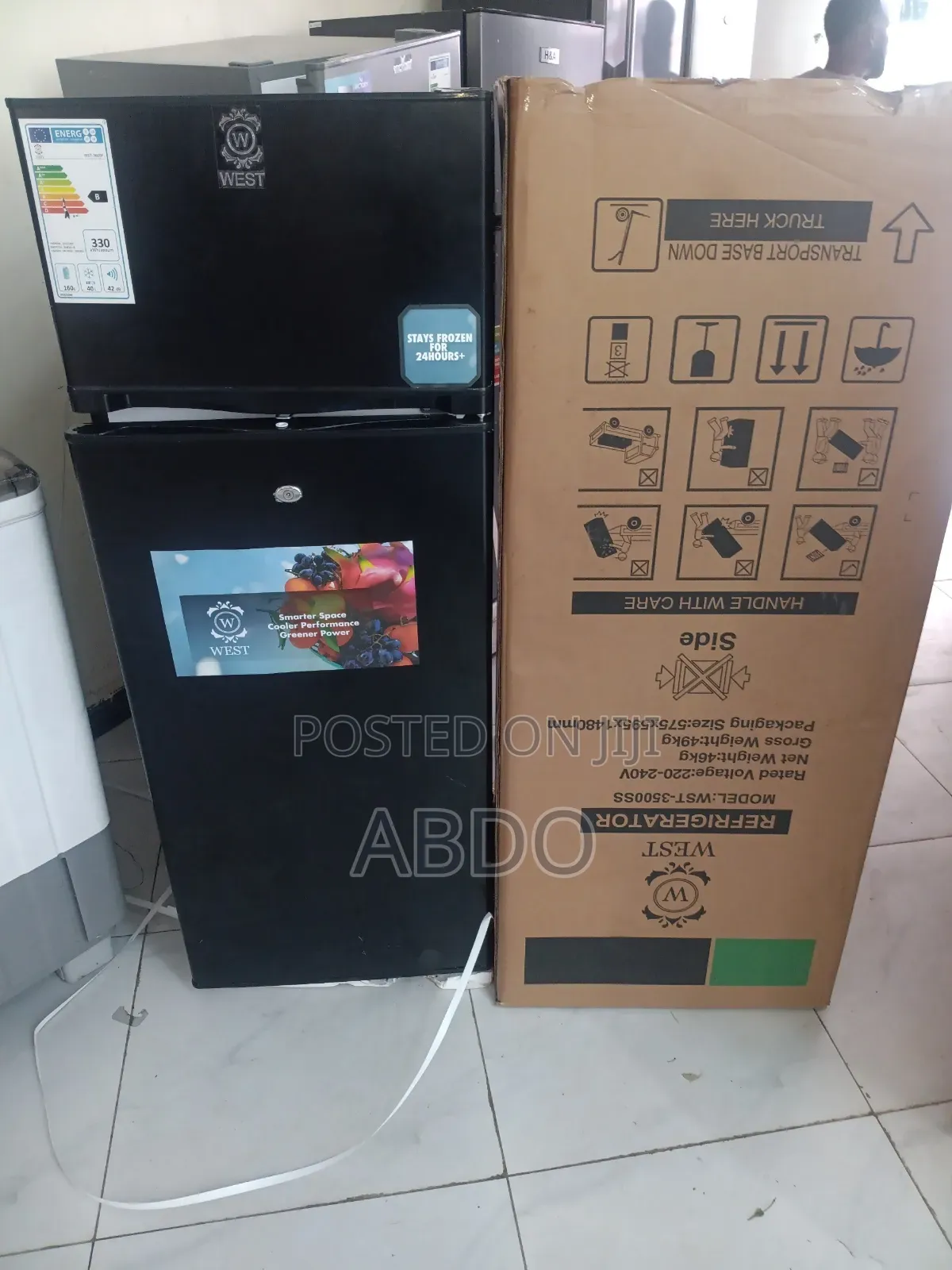 West Refrigerator Model -WST 3500ss Top Freezer 2026 New Coolr Sistem