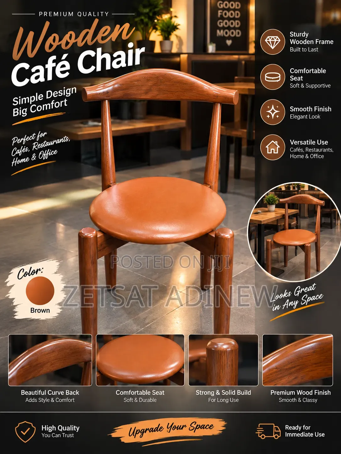 Wooden Cafe Chair