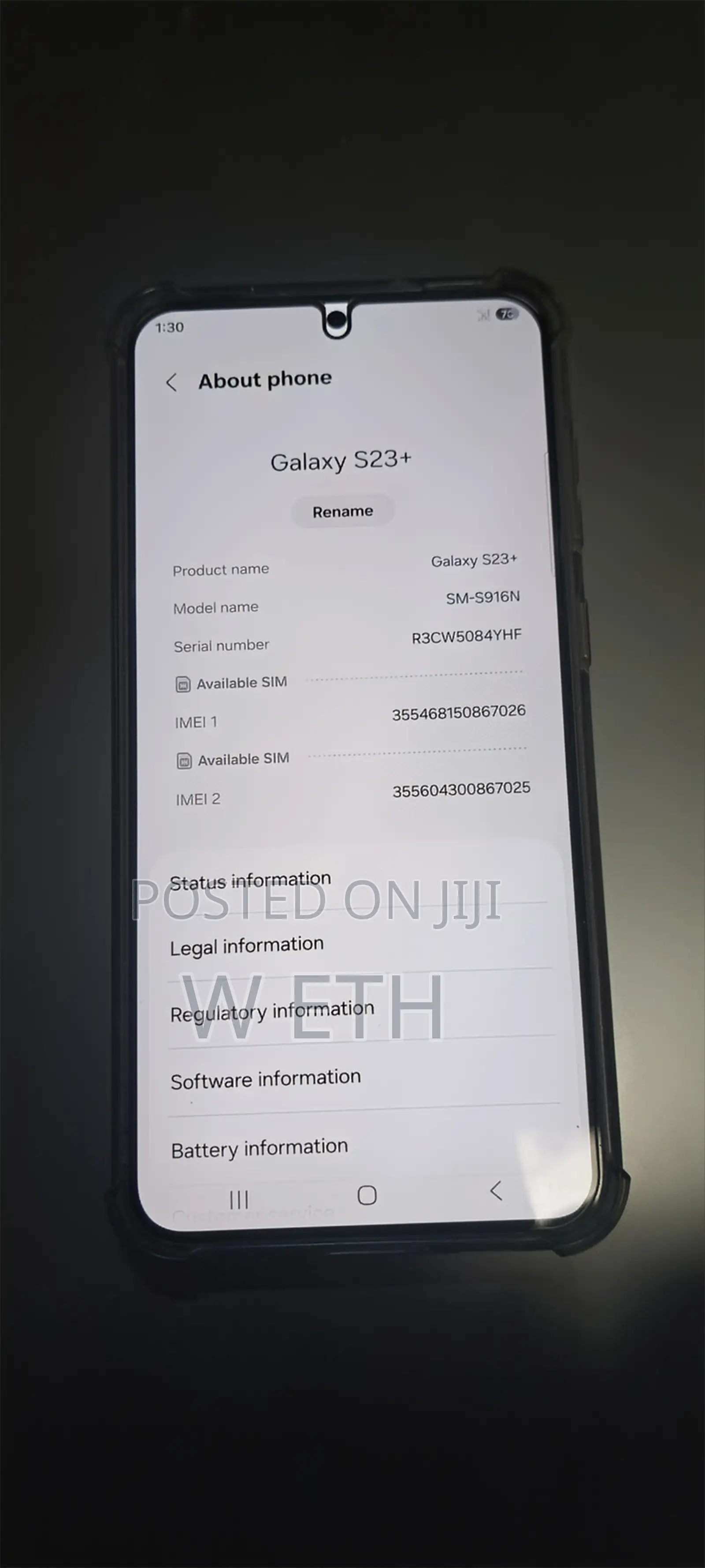 New Samsung Galaxy S23 Plus 256 GB Pink