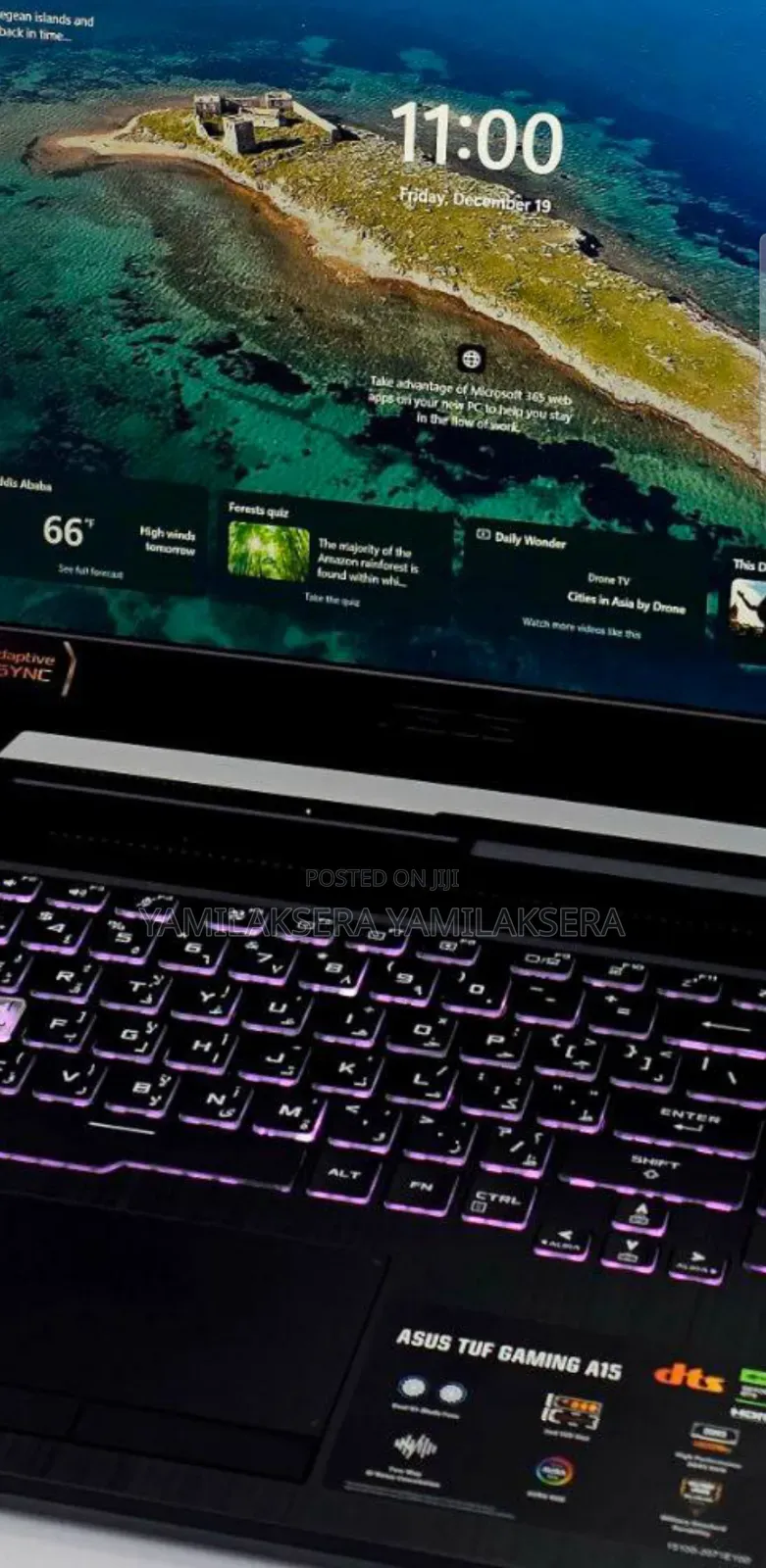 New Laptop Asus TUF Gaming A15 8GB Intel Core i5 SSD 512GB