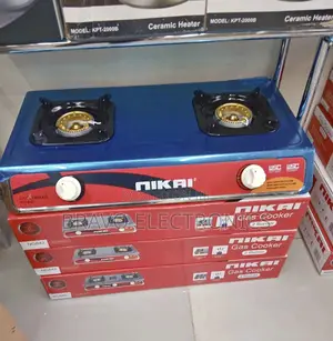 Nikai 2-Burner Stainless Steel Gas Stove