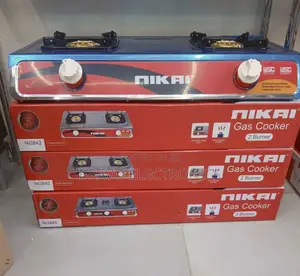 Nikai 2-Burner Stainless Steel Gas Stove