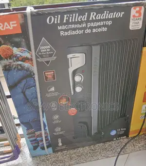 RAF 11-Fin Room Heater Design With Fan Heater R.1129B 2900W