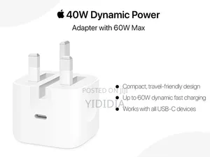 iPhone 17 Pro Max 40w Power Adapter With 60w Max