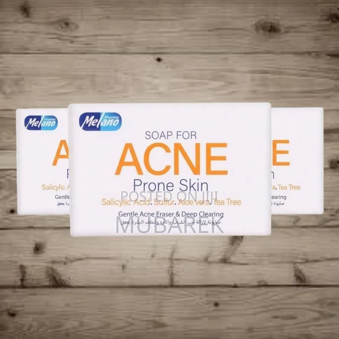 Melano Acne Eraser Bar | صابونة لطيفة مقشرة للبشر