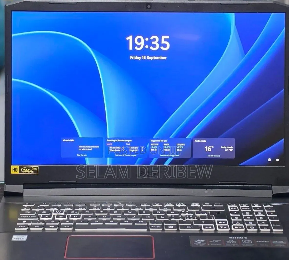 New Laptop Acer Nitro 5 16GB Intel Core i7 SSD 512GB