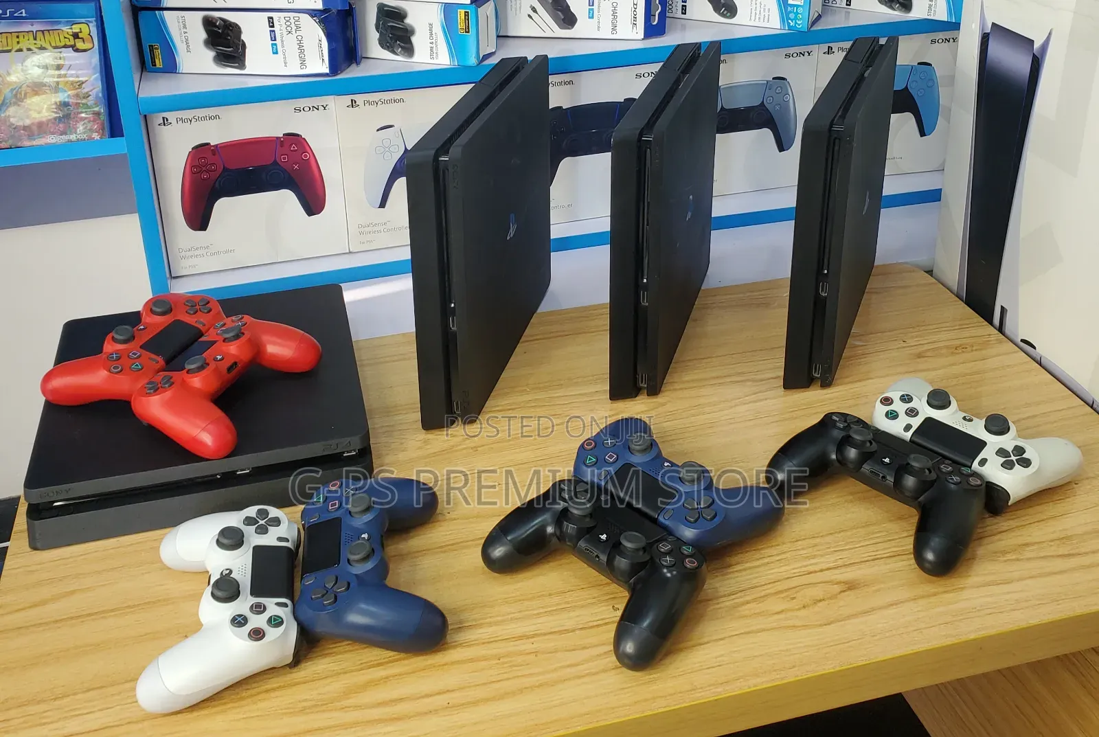PS4 Slim (ጄልብሬክ) 12 ጌሞች የተጫኑበት | 2 Original Joystick ያልተፈታ Dubai Used