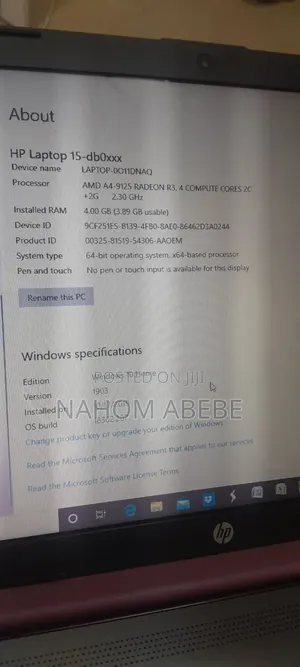 Laptop HP 15 4GB AMD Ryzen 3 HDD 500GB