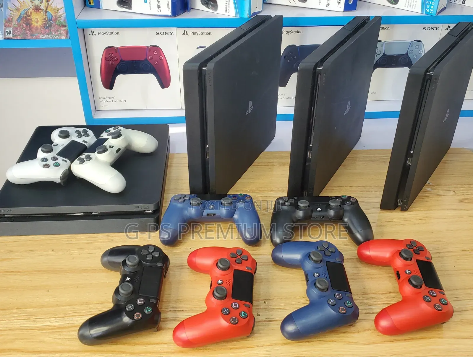 PlayStation 4 Slim (ጄልብሬክ) | 12 ጌሞች | 2 Joystick ያልተፈታ Dubai Used