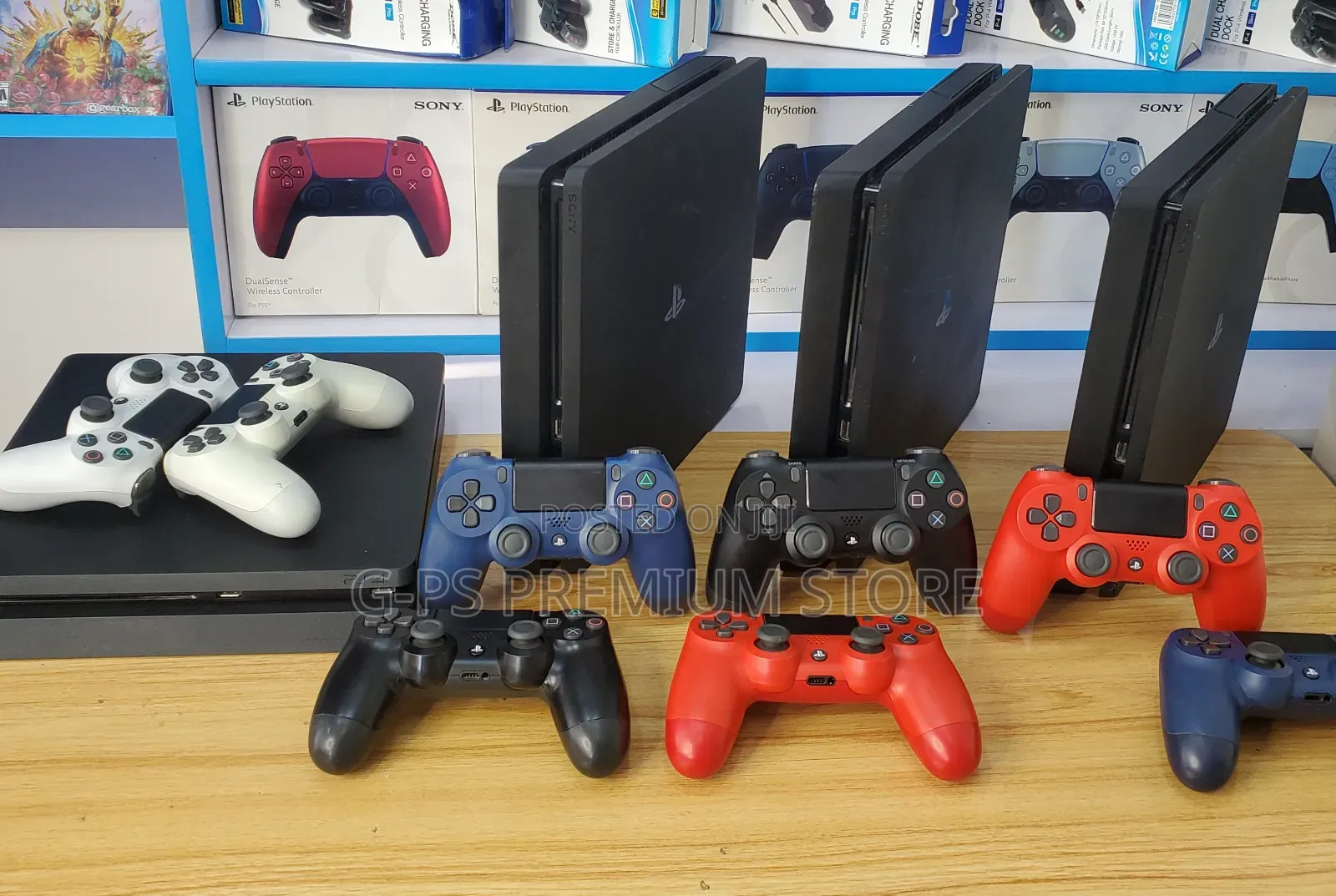 PlayStation 4 Slim (ጄልብሬክ) | 12 ጌሞች | 2 Joystick ያልተፈታ Dubai Used
