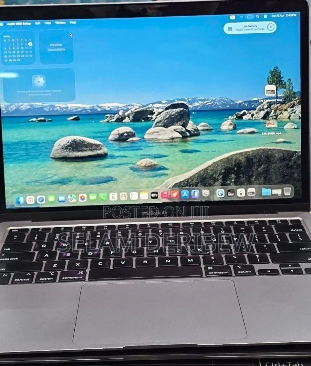 New Laptop Apple MacBook Air 2020 M1 8GB Apple M1 SSD 256GB