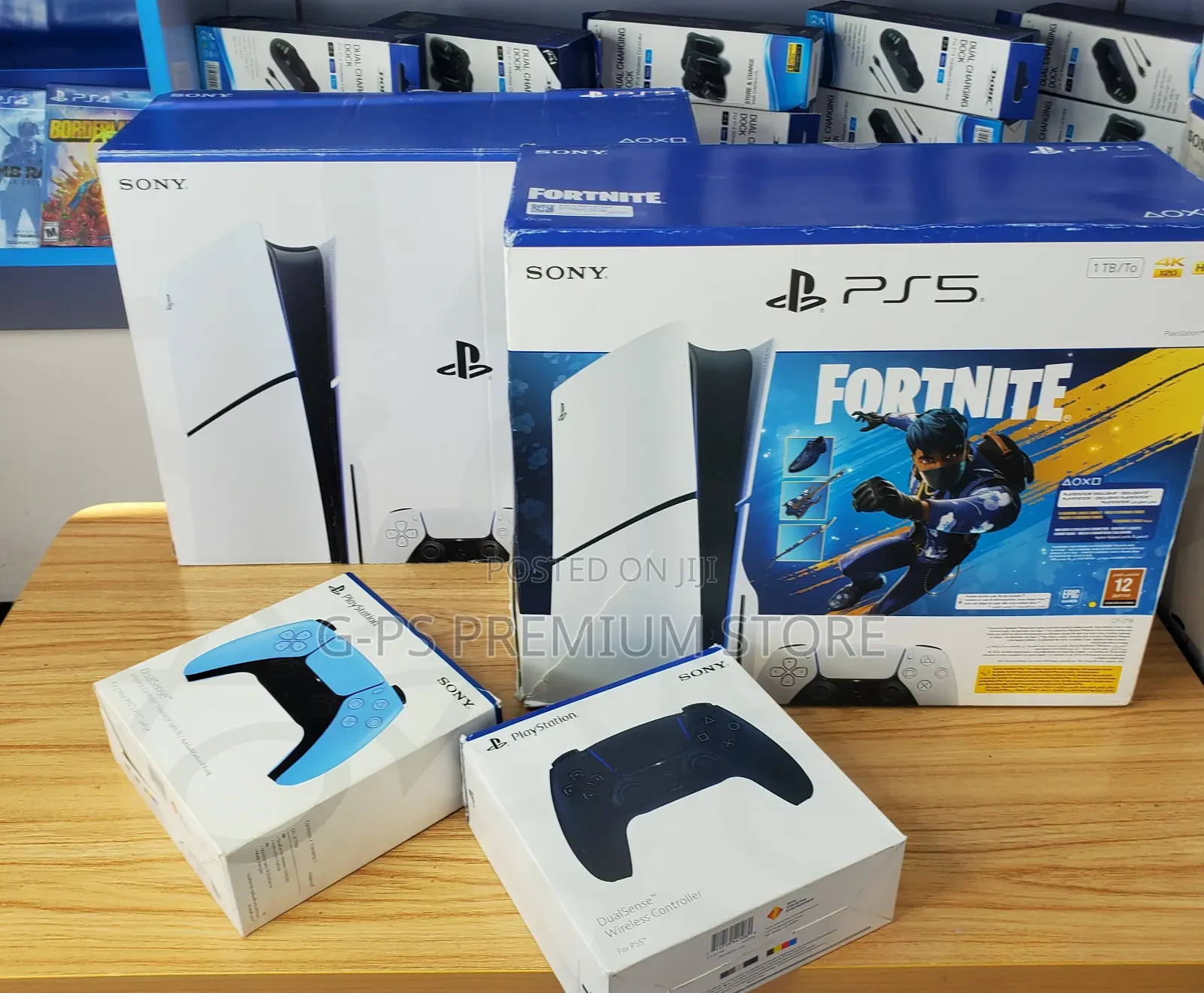 PlayStation 5 Slim Brand New | 5 ጌሞች | 1 Joystick ያልተከፈተ አዲስ ሻካራው