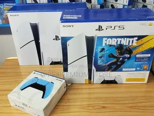 PlayStation 5 Slim Brand New | 5 ጌሞች | 1 Joystick ያልተከፈተ አዲስ ሻካራው