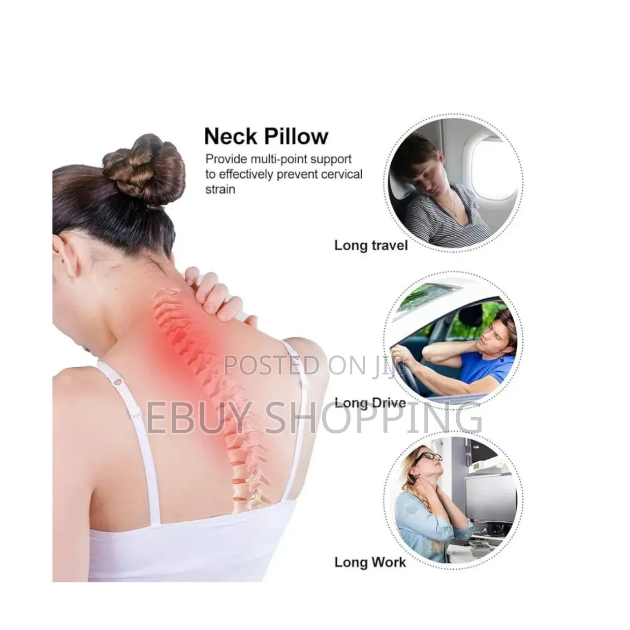 Versatile Neck Pillow: From Long Flights to Home Bedding Comfort