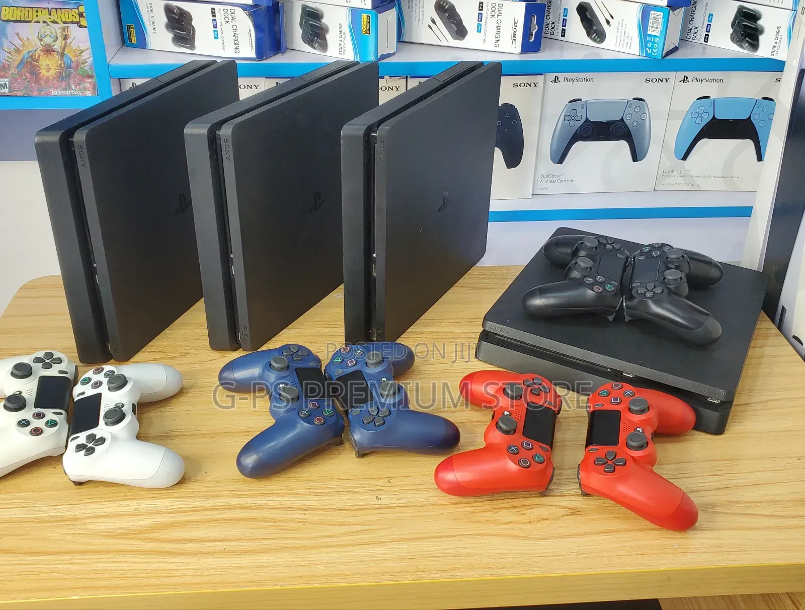 PS4 Slim (ጄልብሬክ Jailbreak) 12 ጌሞች የተጫኑበት 2 Joystick ያልተፈታ Dubai Used
‎