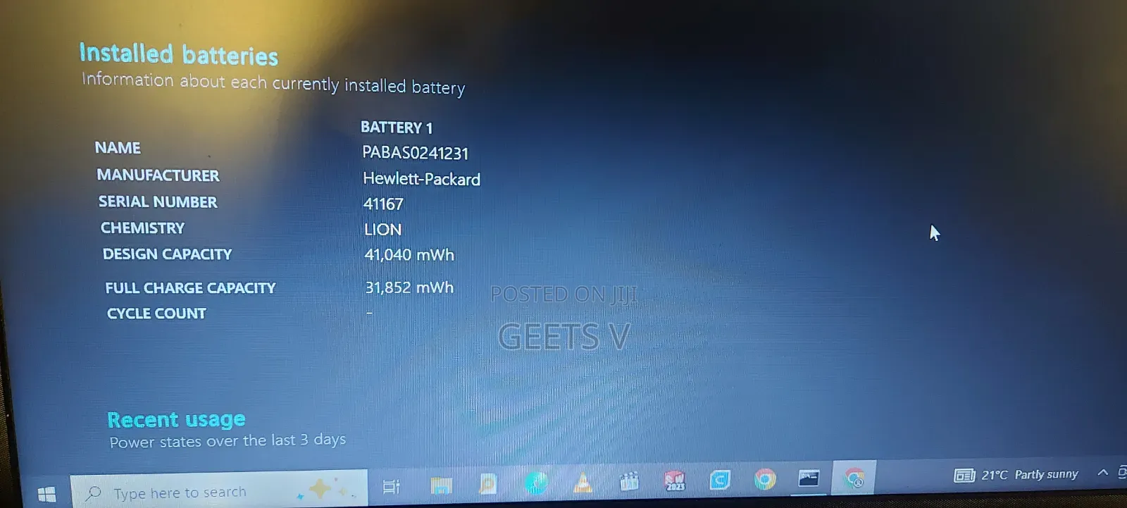Laptop HP 8GB Intel Core i5 HDD 1T