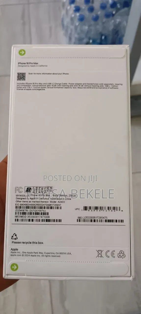 New Apple iPhone 16 Pro Max 256 GB Black
