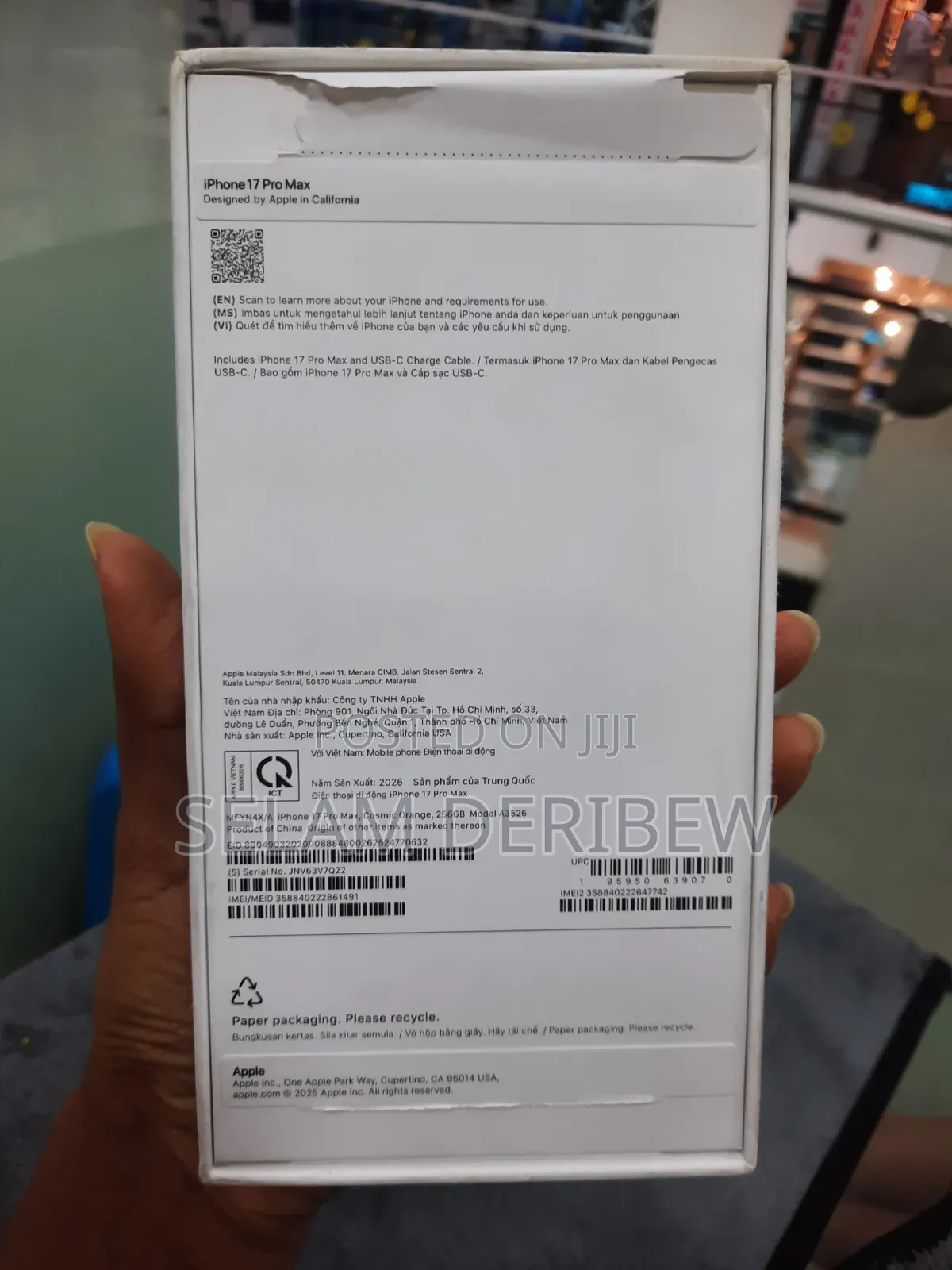 New Apple iPhone 17 Pro Max 256 GB Orange