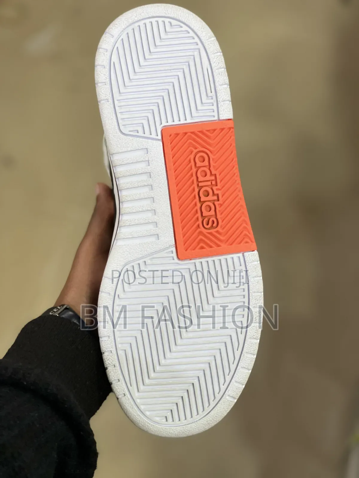 Adidas Entrap High-Top Silhouette With a White Leather Upper,