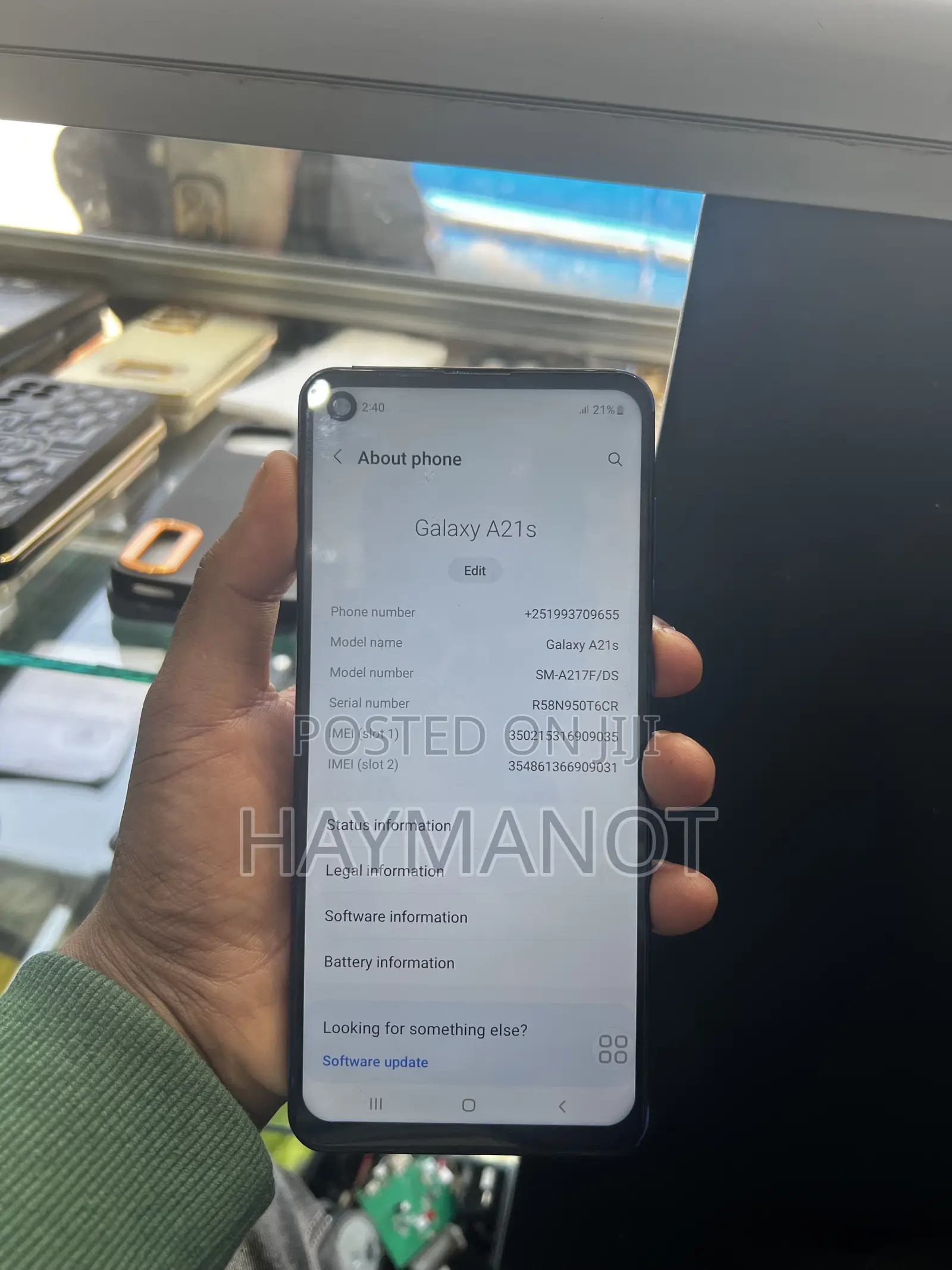 Samsung Galaxy A21s 64 GB Purple