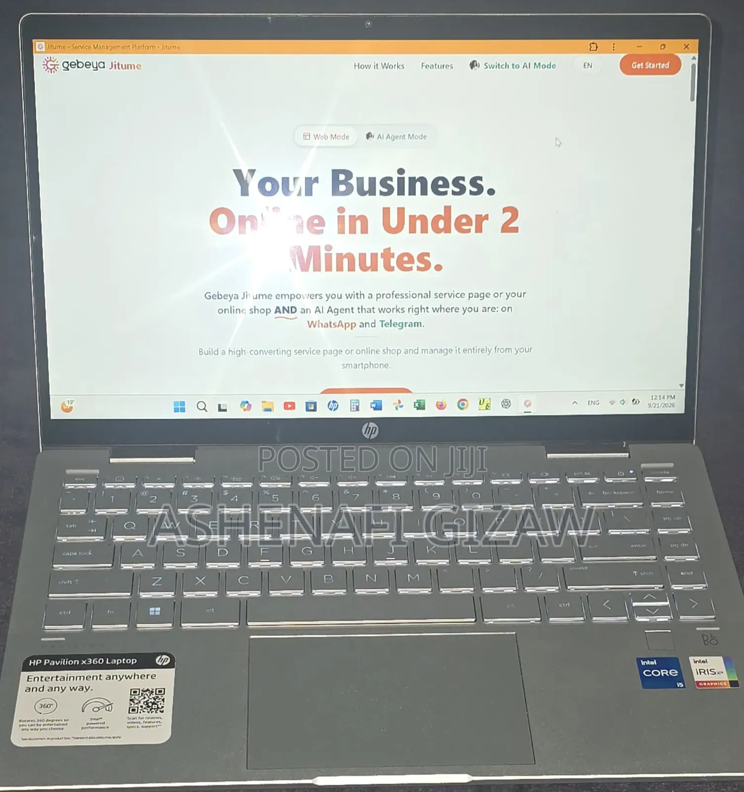Laptop HP Pavilion x360 14 8GB Intel Core i5 SSD 512GB