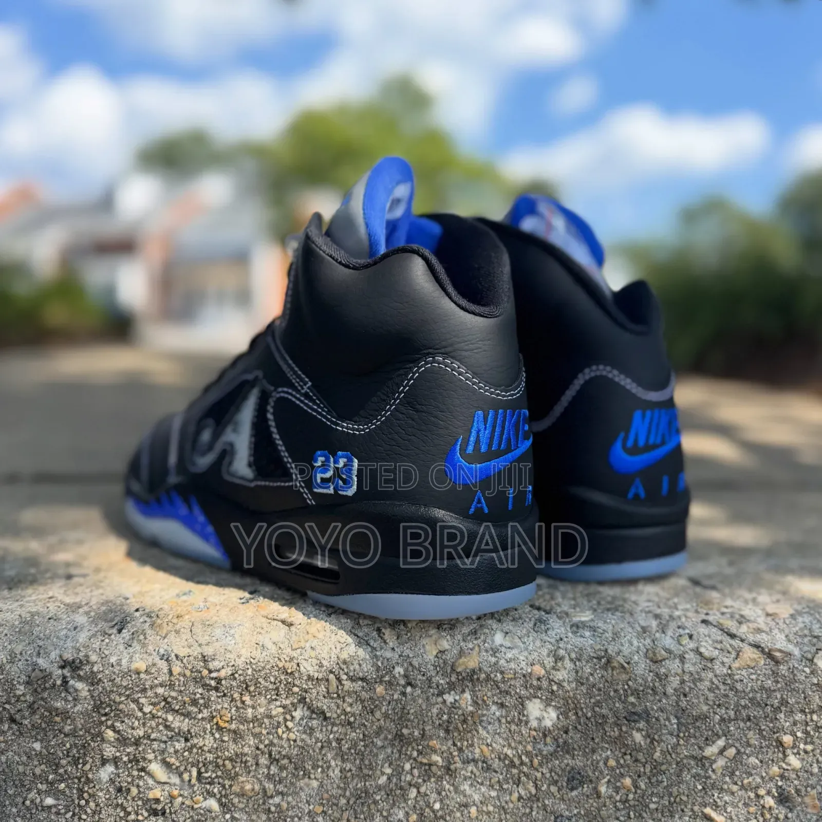 Air Jordan 5 Retro * Awake NY Black/Racer Blue Sneaker