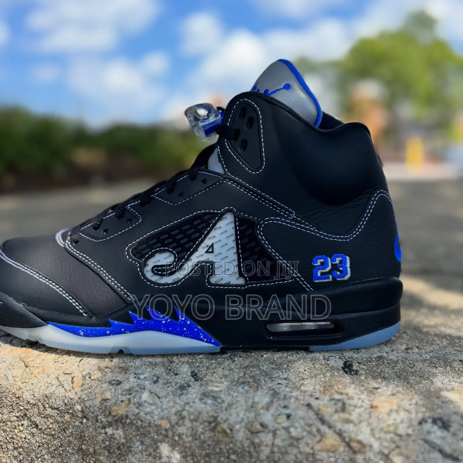 Air Jordan 5 Retro * Awake NY Black/Racer Blue Sneaker