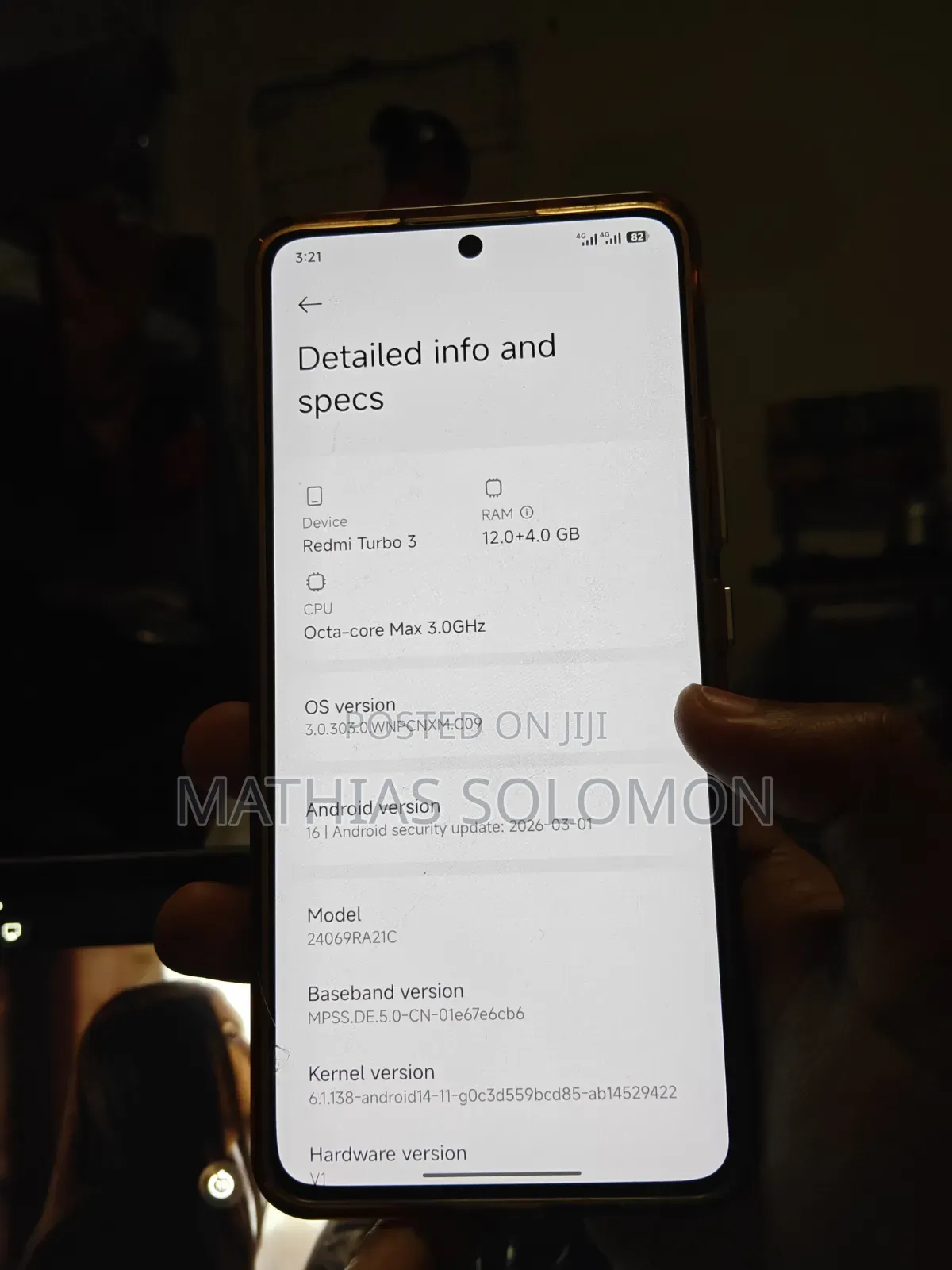 Xiaomi Redmi Turbo 3 256 GB White
