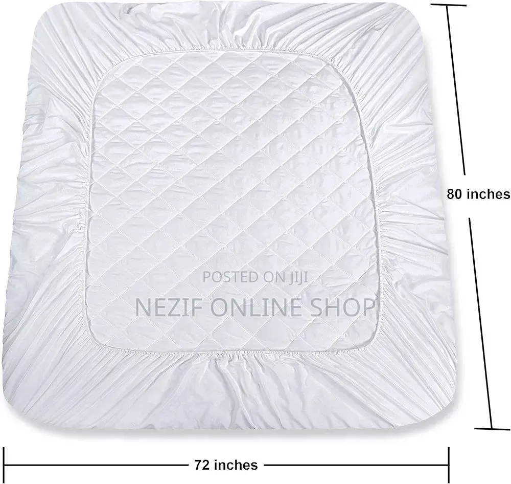 Waterproof Quilted Mattress Protector የሙሉ አልጋ ሽንት መከላከያ