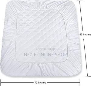Waterproof Quilted Mattress Protector የሙሉ አልጋ ሽንት መከላከያ